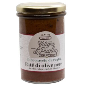 Patè di Olive nere in olio di Girasole 300 gr