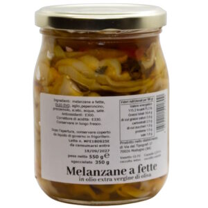 Melanzana a Fette in olio EVO 550 gr